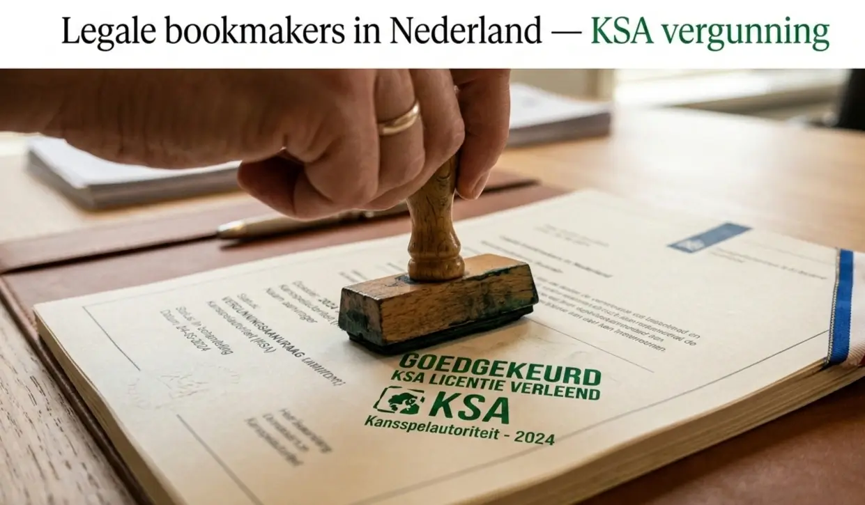 Legale bookmakers Nederland KSA vergunning overzicht